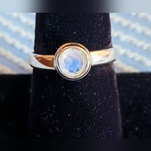 Sterling 925 Faceted Moonstone Ring, Size 8.75💫, NWOT